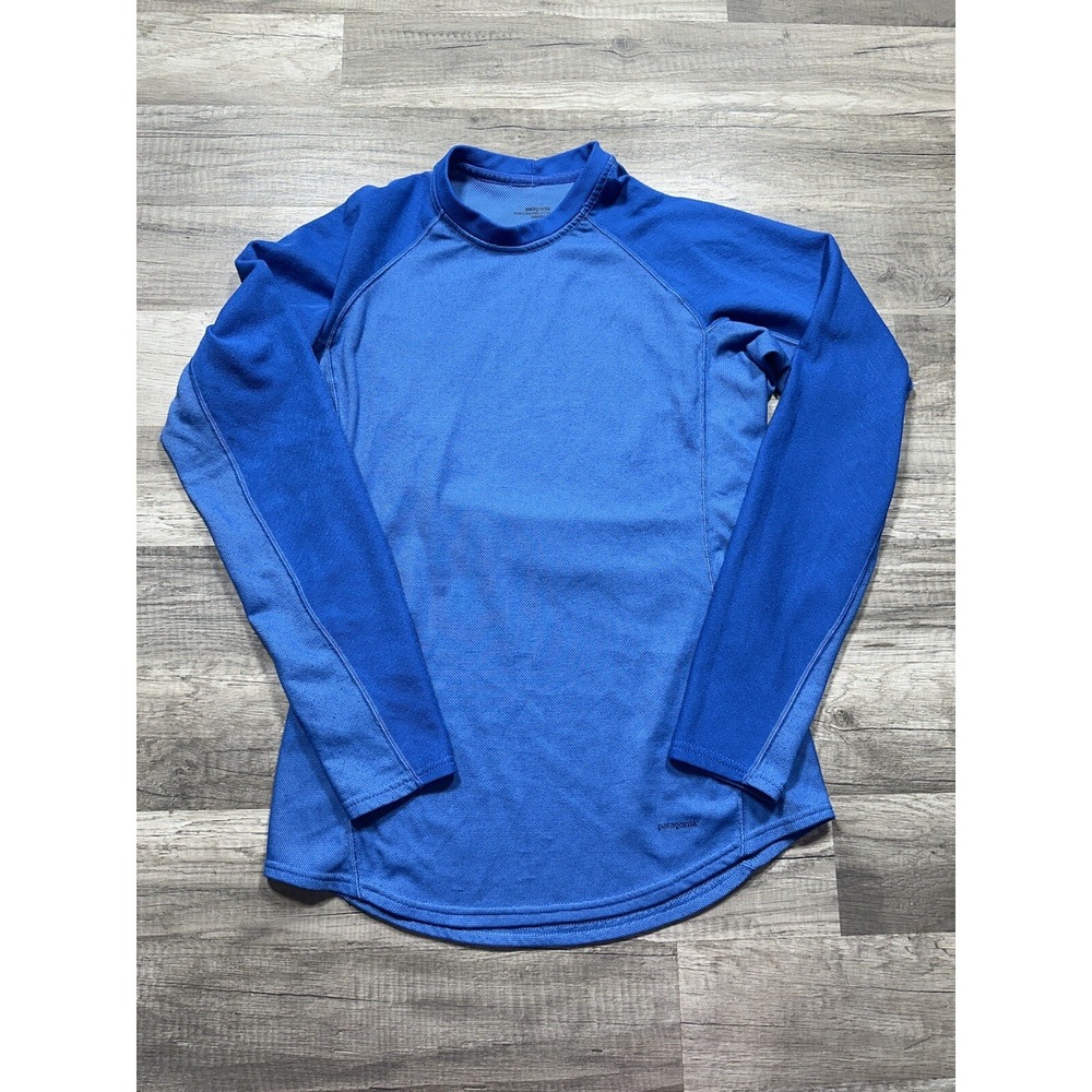 Patagonia‎ Capilene Performance Base Layer Blue Long Sleeve Women's Shirt Medium